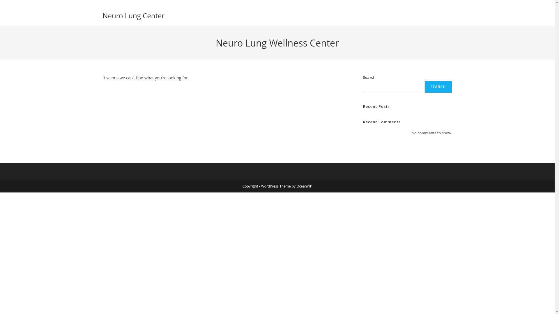 website screenshot of https://neurolungcenter.com/