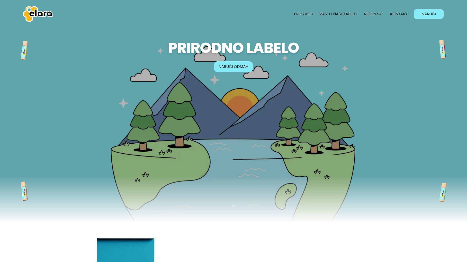 website screenshot of https://elaralabs.rs/