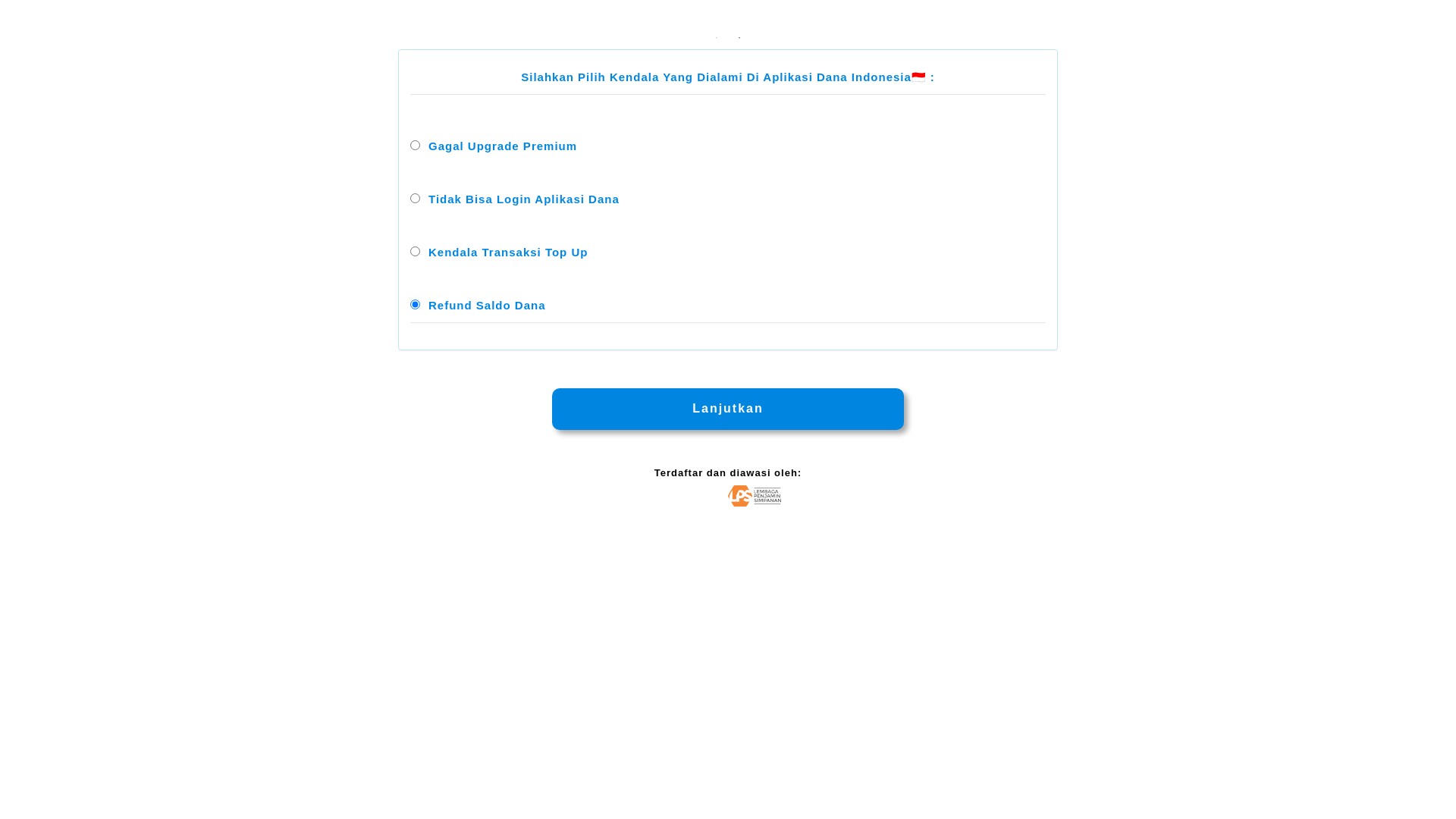 website screenshot of http://dana.bantuan-info.web.id/