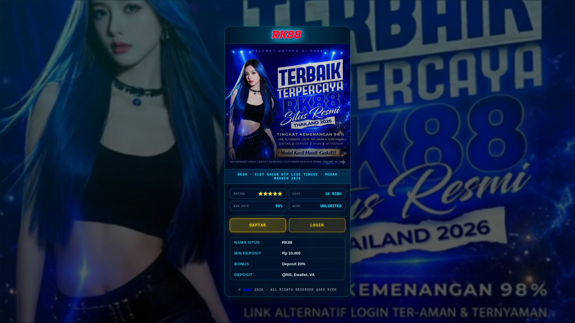 website screenshot of https://rk88-slot-online-gacor.pages.dev/