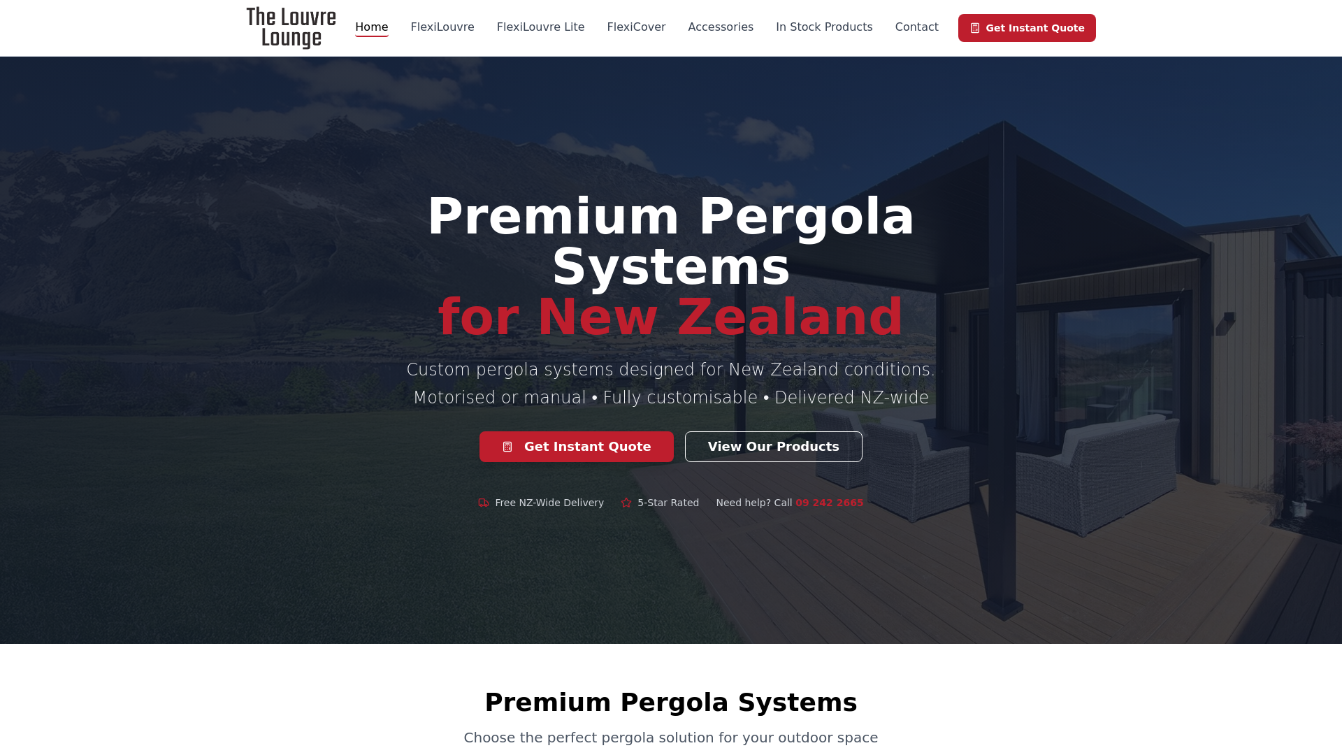 website screenshot of https://louvre-lounge-website.pages.dev/