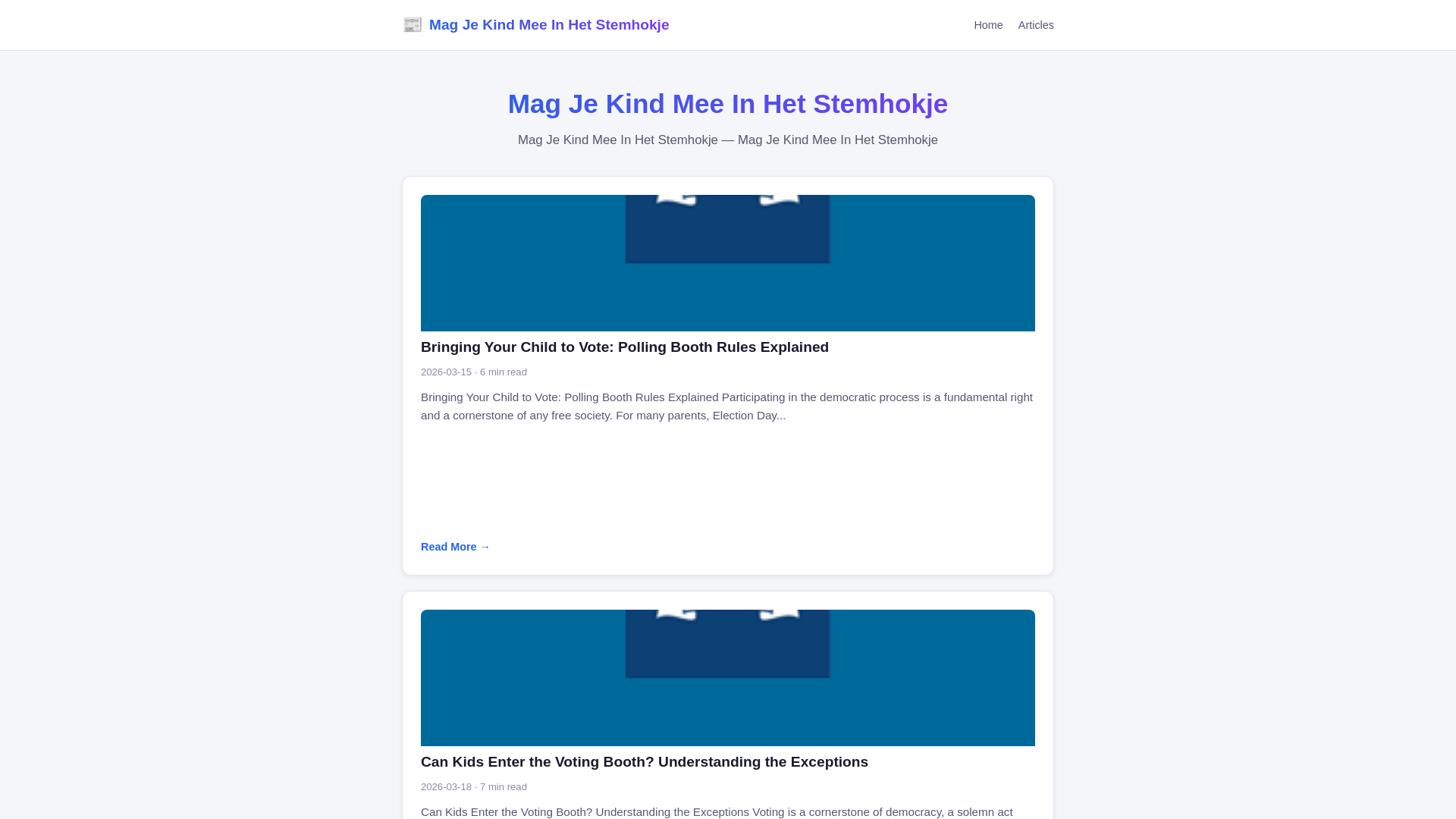 website screenshot of https://mag-je-kind-mee-in-het-stemhokje.pages.dev/