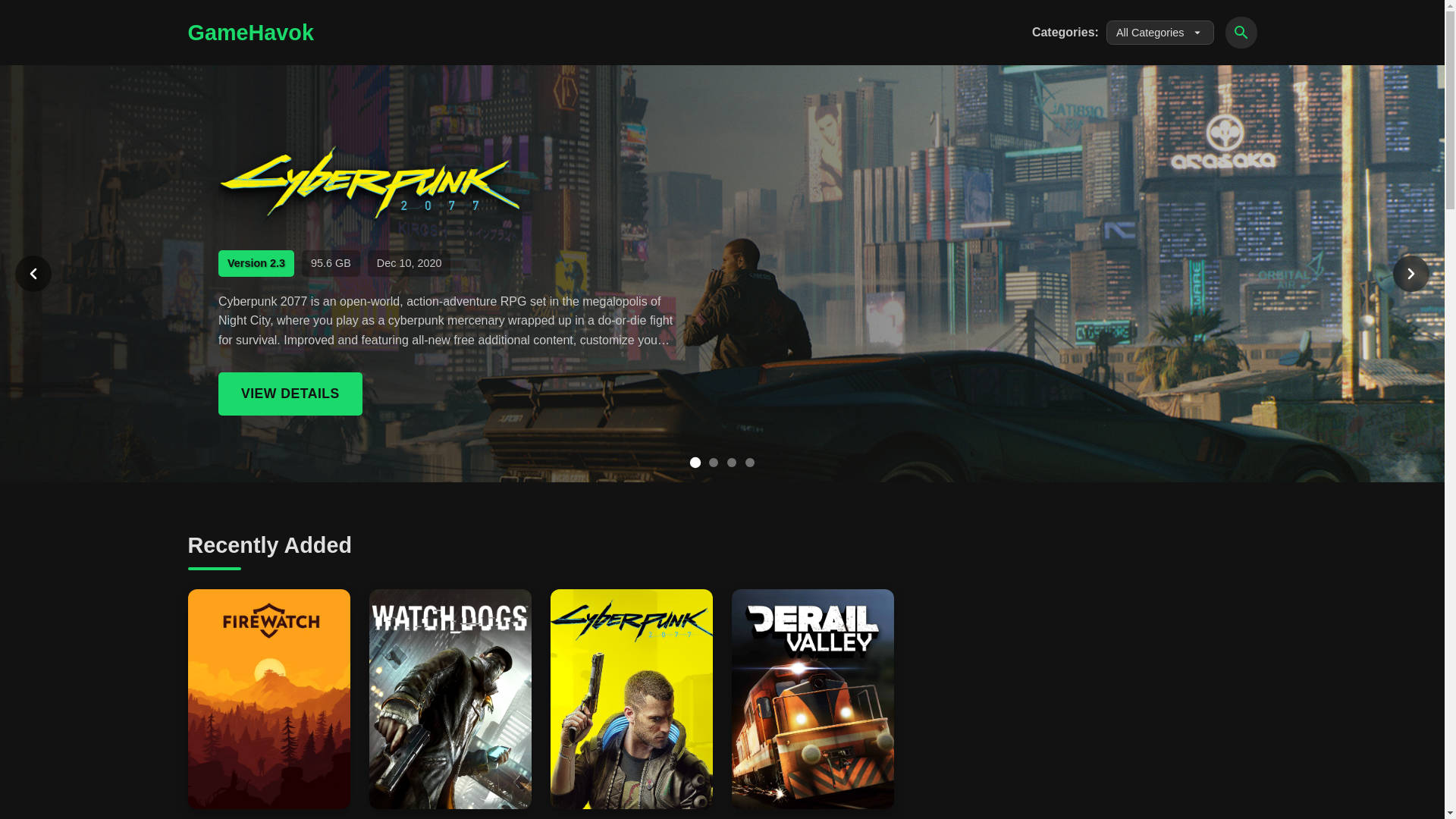 website screenshot of https://gamehavok.pages.dev/