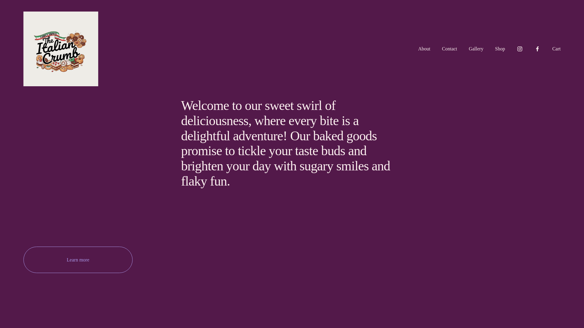 website screenshot of https://theitaliancrumb.com