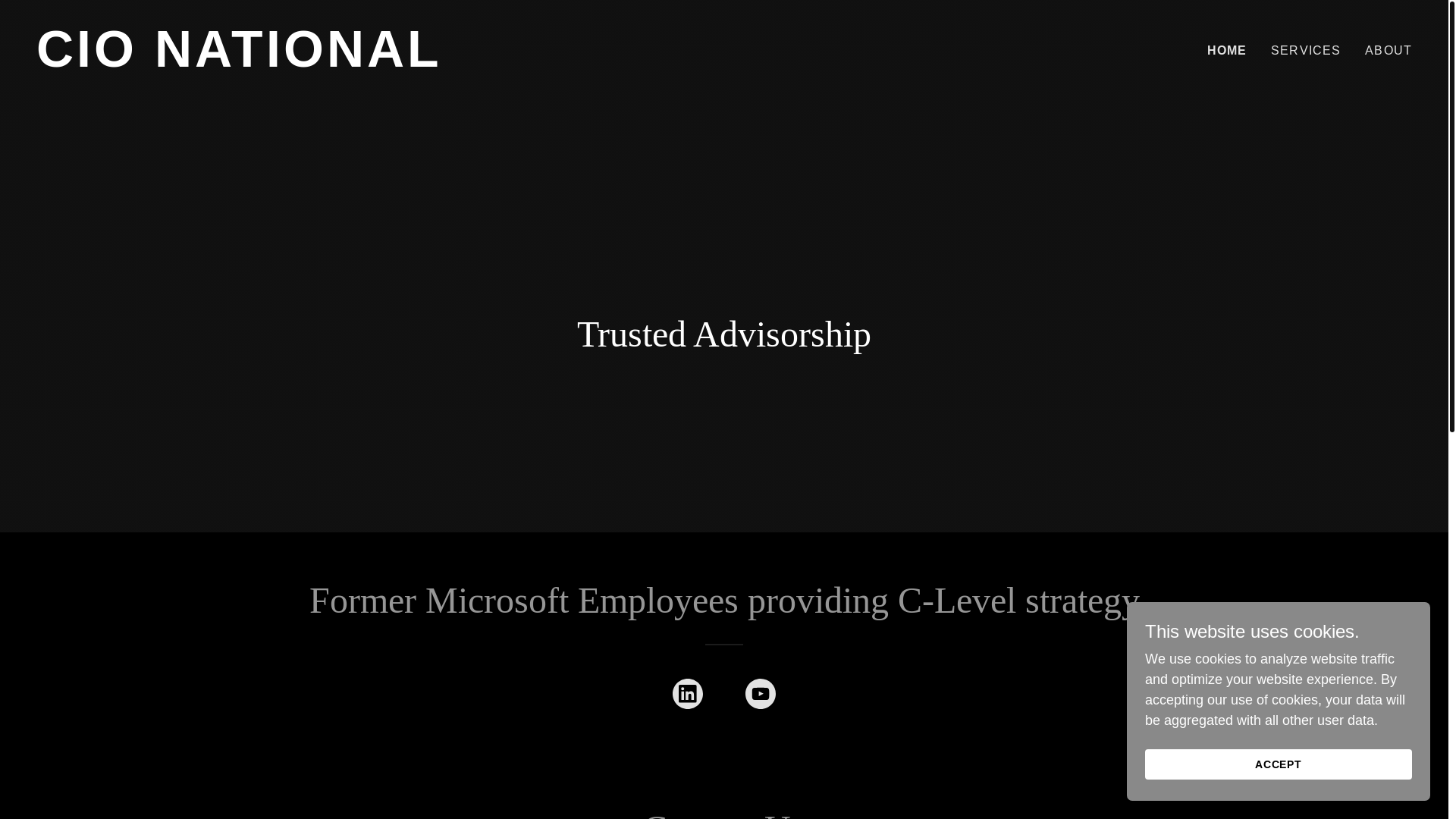 website screenshot of https://cionational.net/