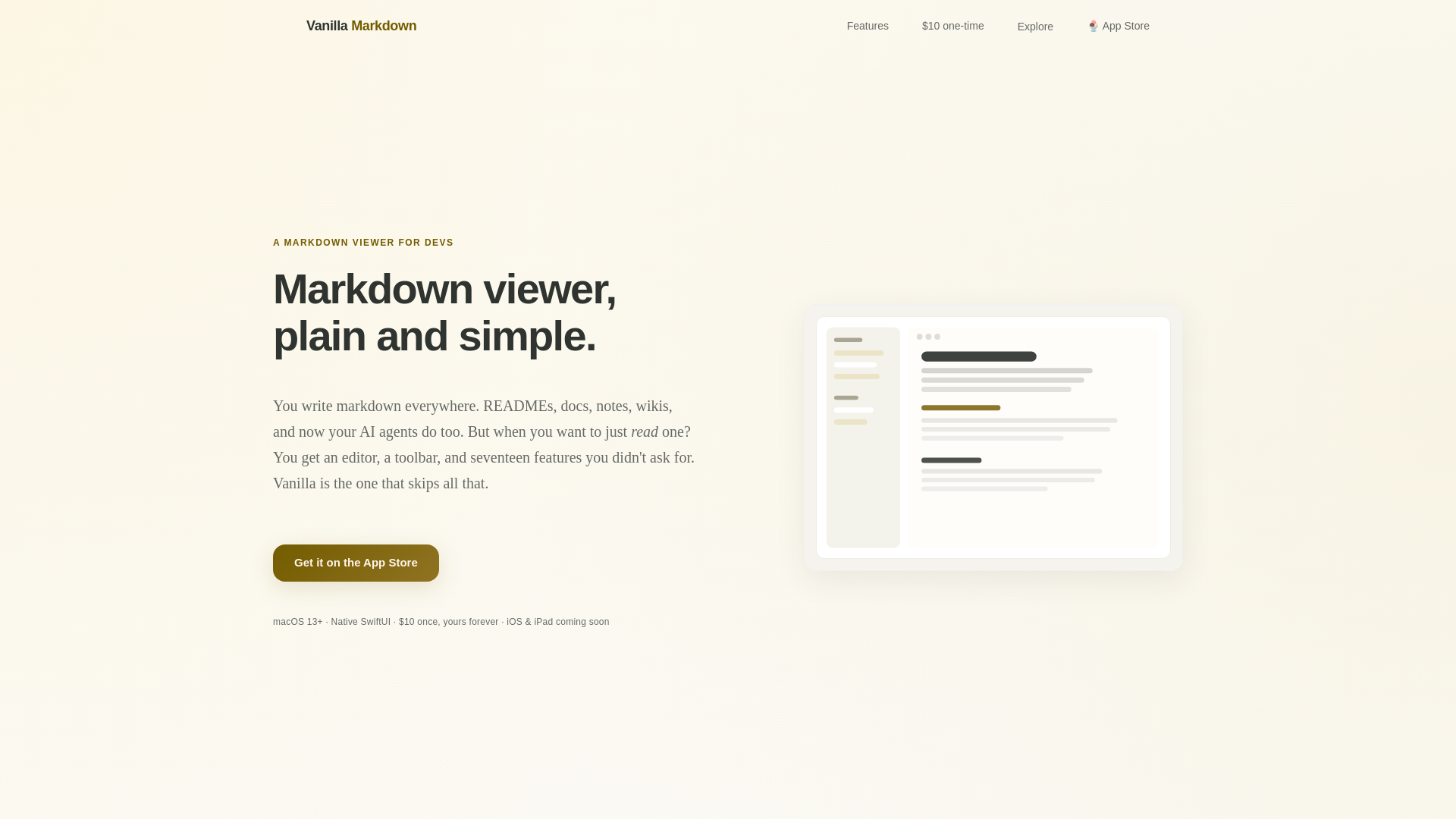 website screenshot of https://vanilla-markdown.pages.dev/