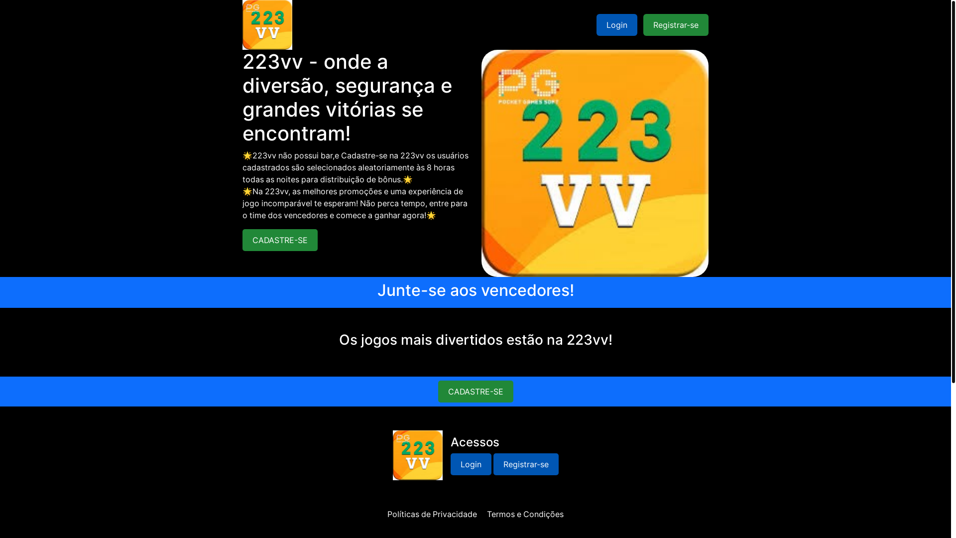 website screenshot of https://223vvapp.com/