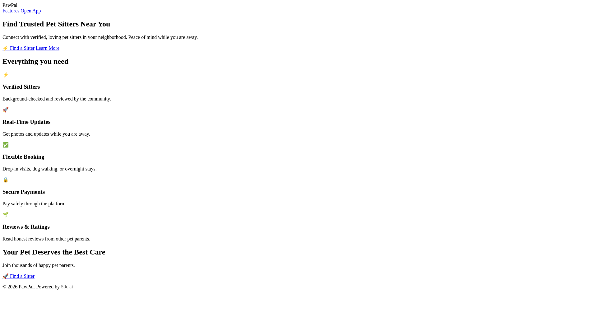 website screenshot of https://pawpal-51q.pages.dev/