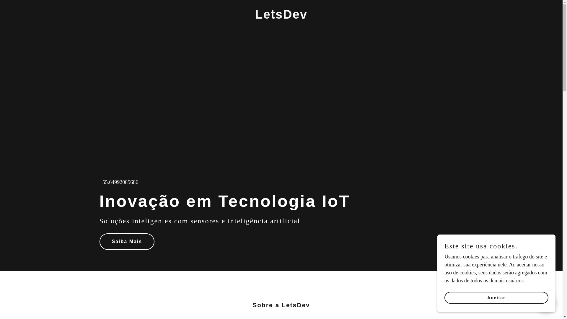 website screenshot of https://letsdevtecnologia.com.br/