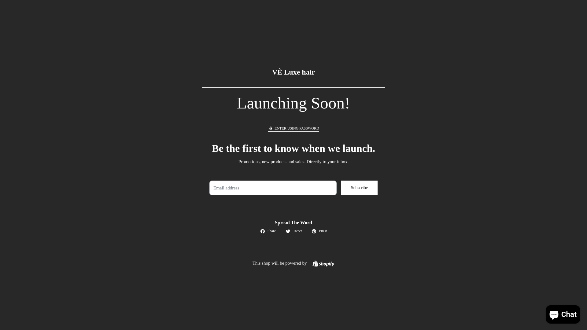 website screenshot of https://shopveluxehair.com/