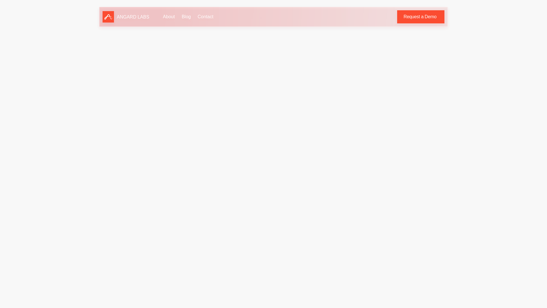 website screenshot of https://angardlabs.com/