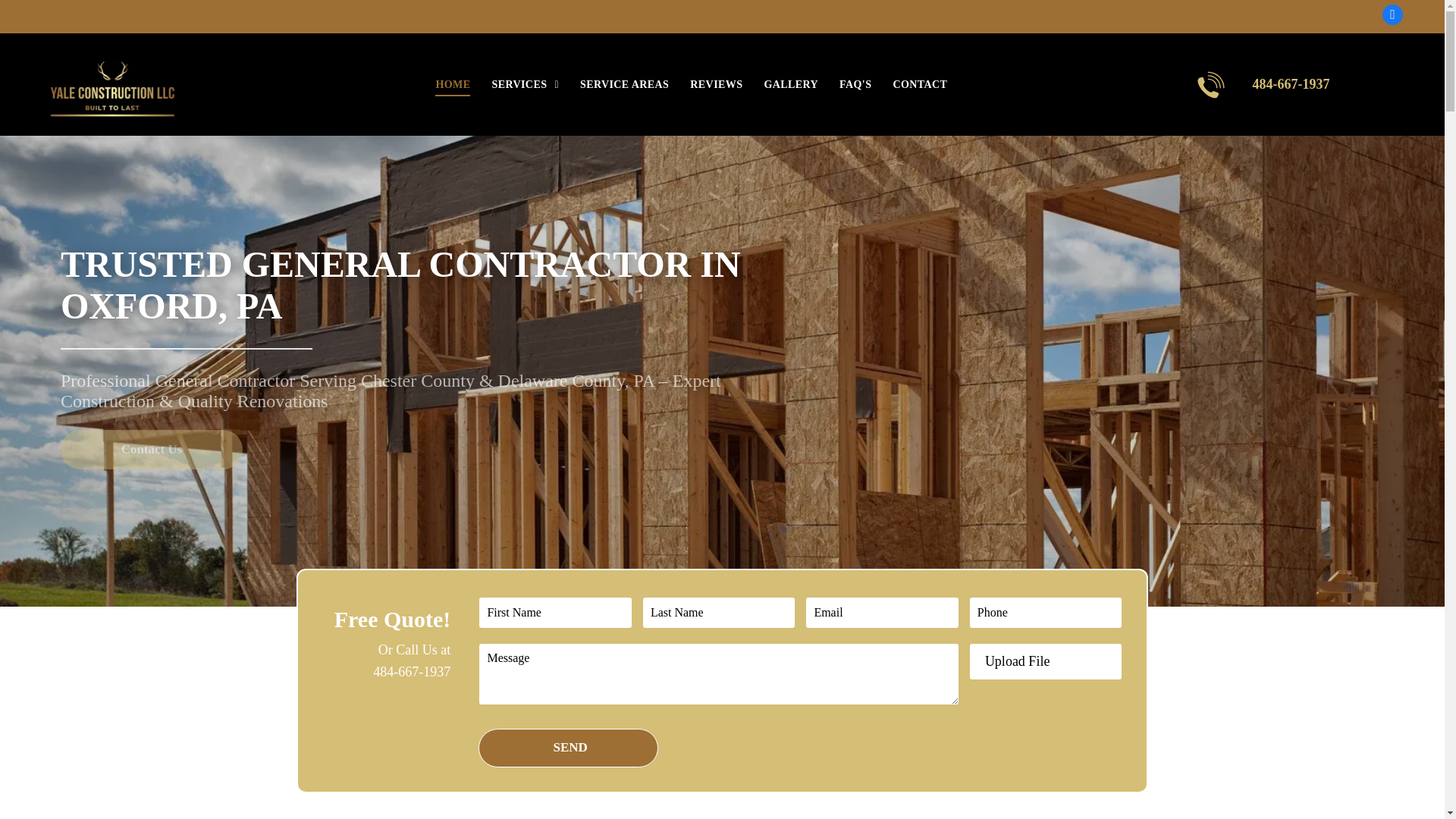 website screenshot of https://yaleconstructionllc.com/