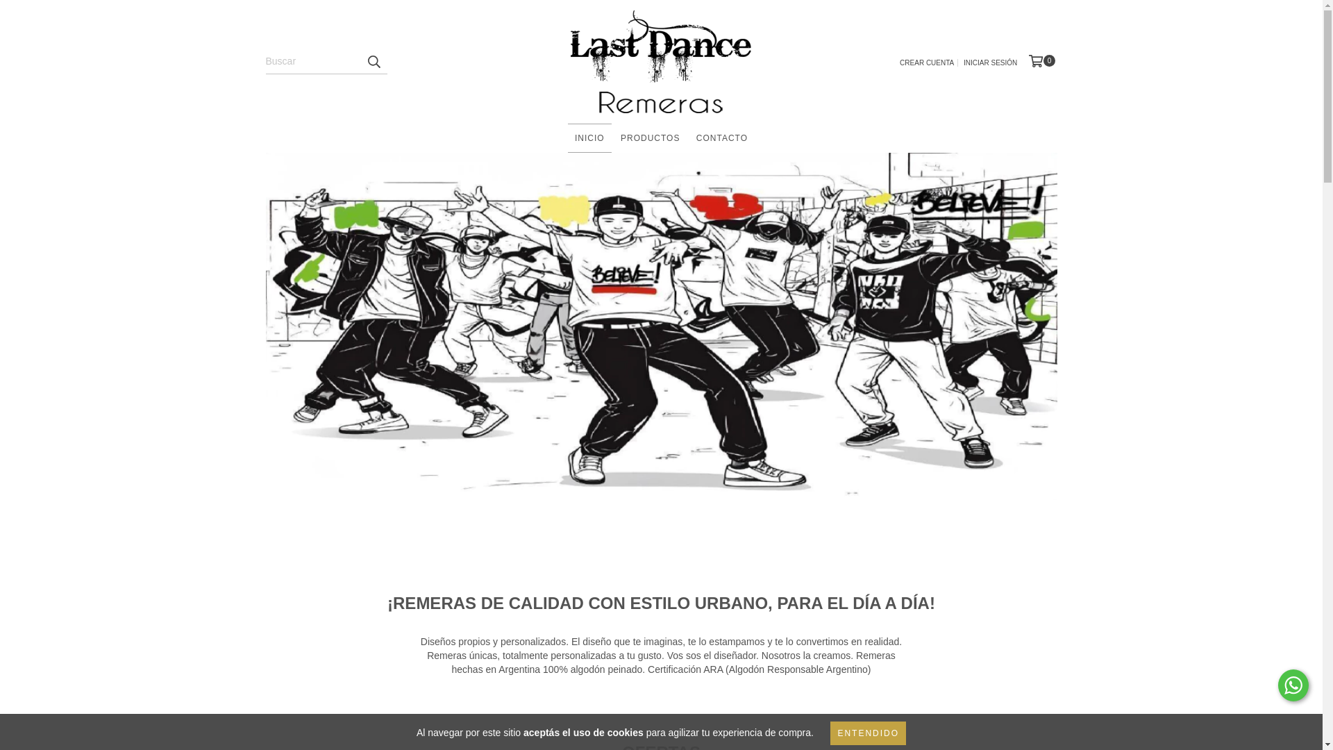 website screenshot of https://lastdance.com.ar/