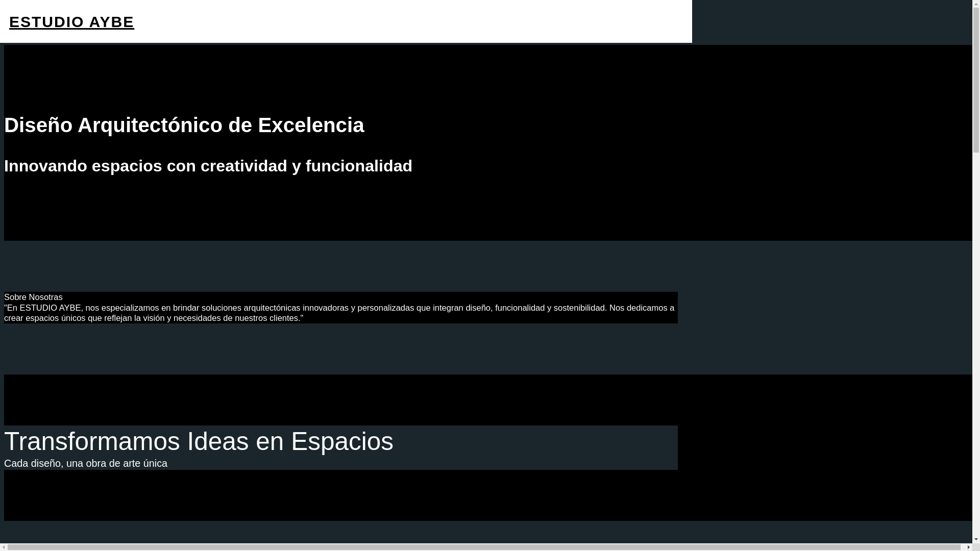 website screenshot of https://estudioarq-aybe.com/