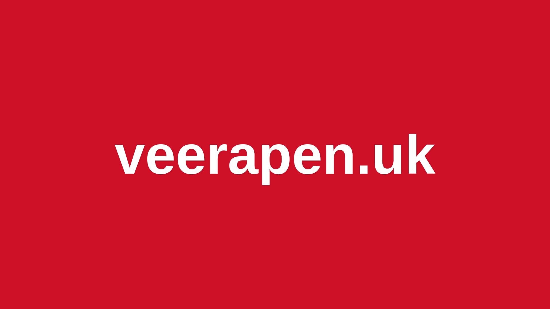 website screenshot of https://veerapen.uk/