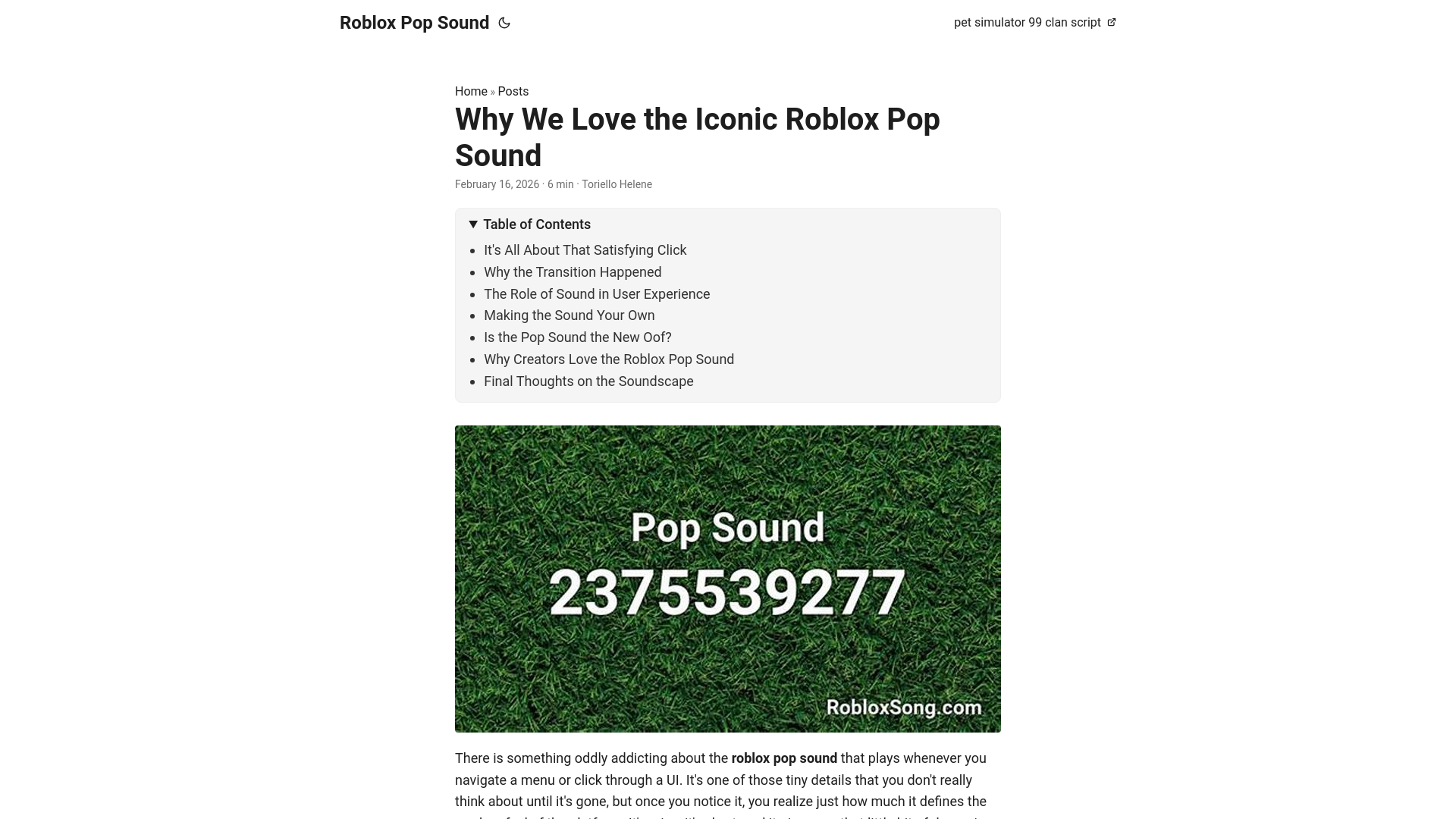 website screenshot of https://roblox-pop-sound.pages.dev/