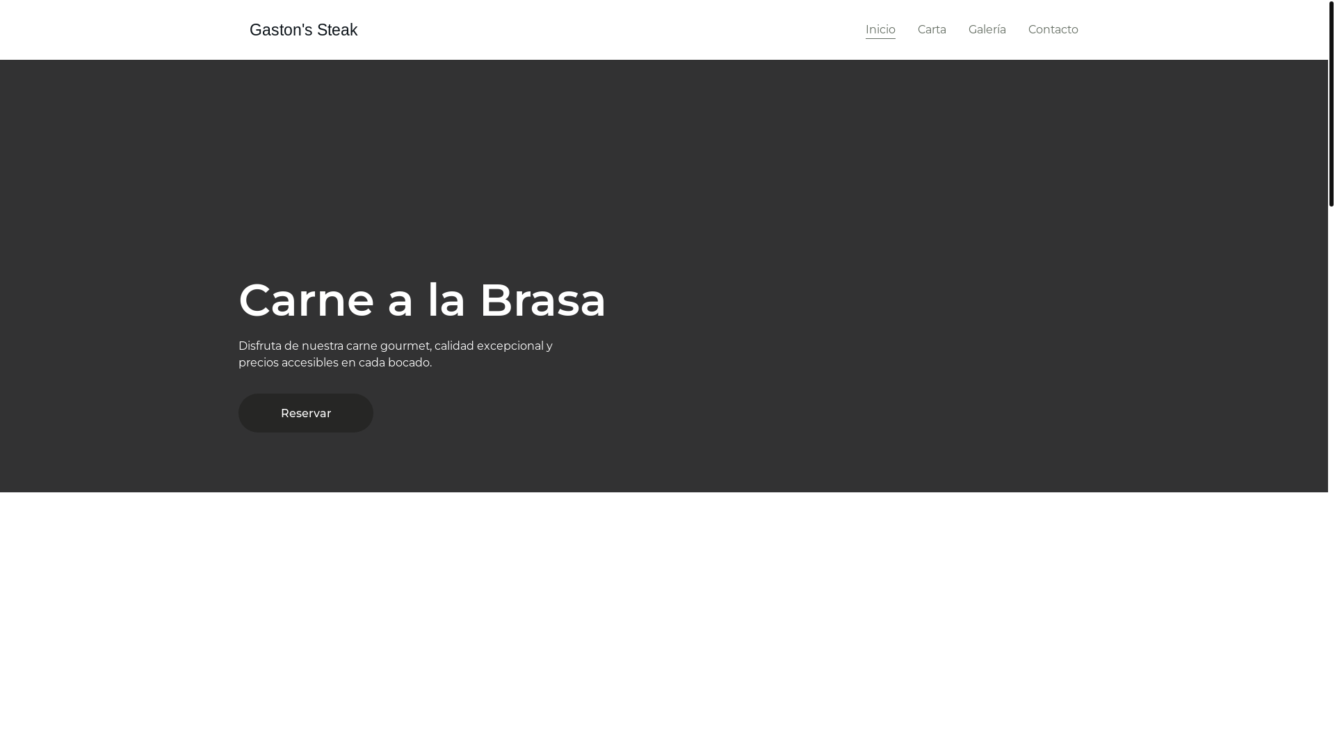 website screenshot of https://gastonssteakdinner.space/