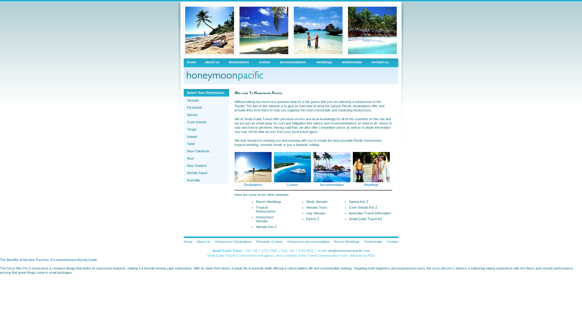 website screenshot of https://honeymoonpacific.pages.dev/