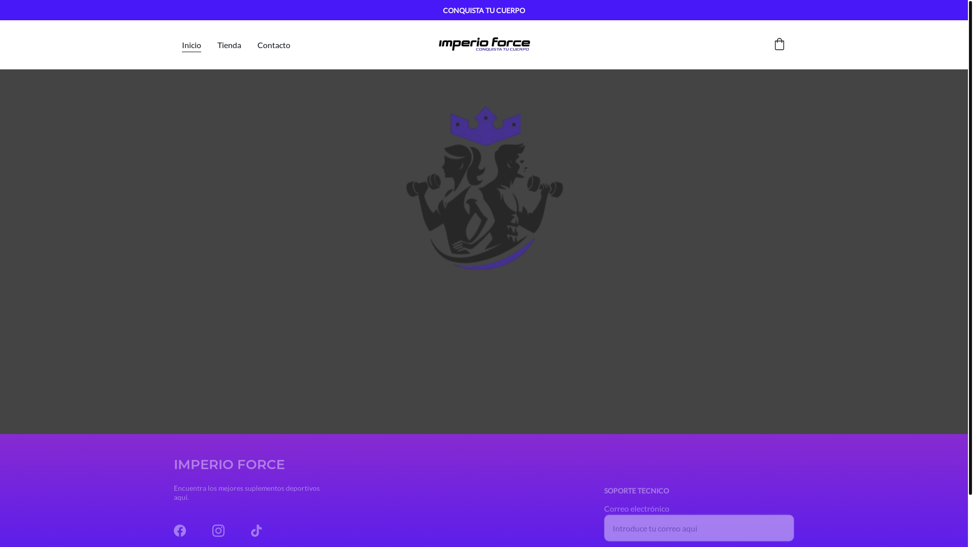 website screenshot of https://imperioforce.com/