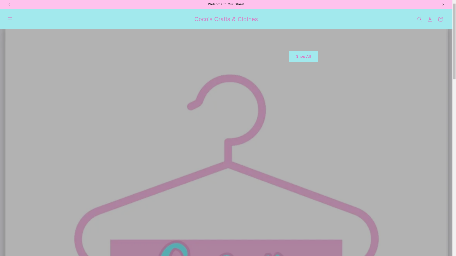 website screenshot of https://cocoscraftsandclothes.store/