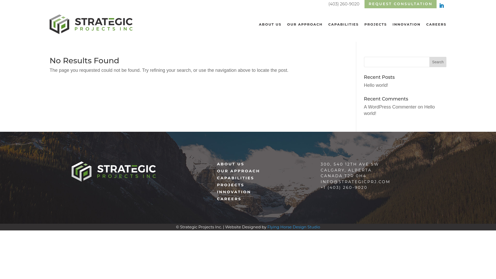 website screenshot of https://strategicprj.com/news/