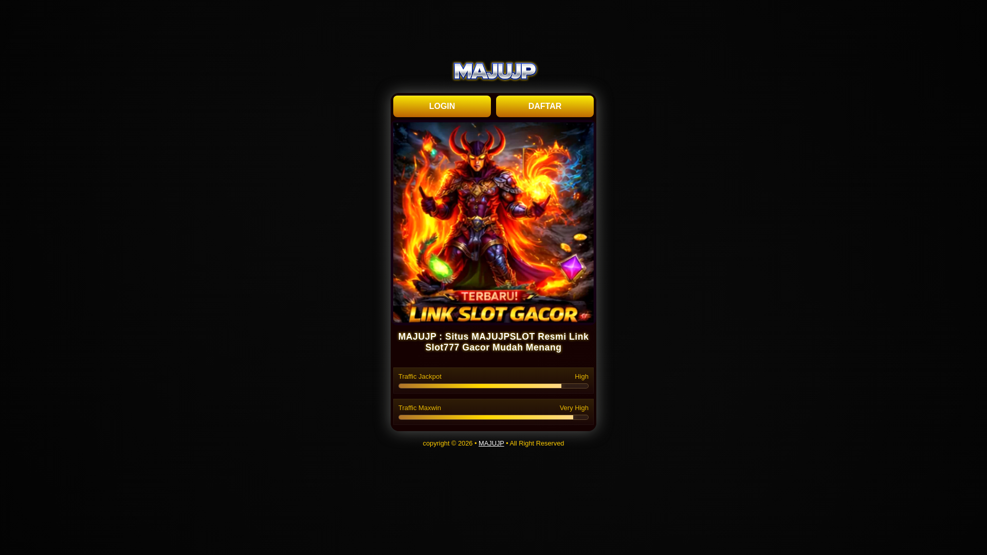 website screenshot of https://maujpslotofficial.pages.dev/