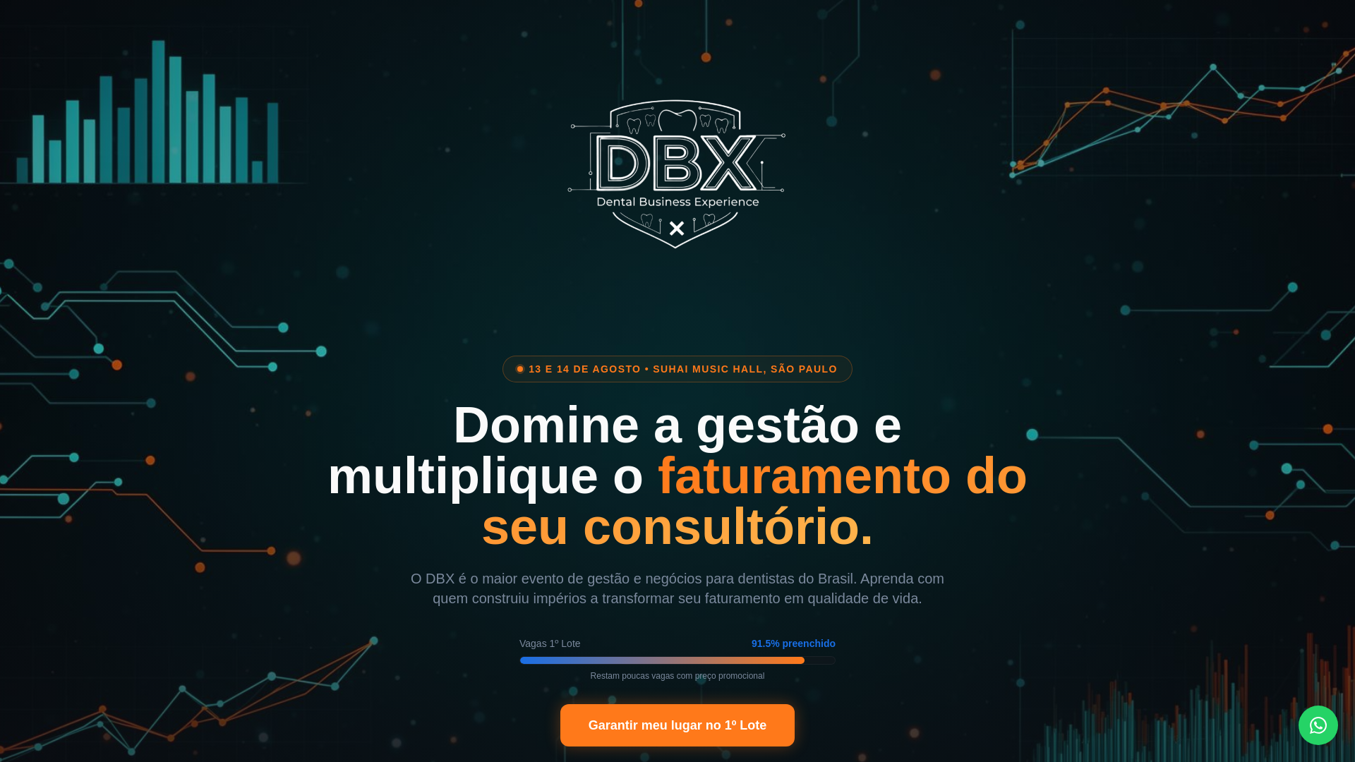 website screenshot of https://dentalbusinessexperience.com.br/