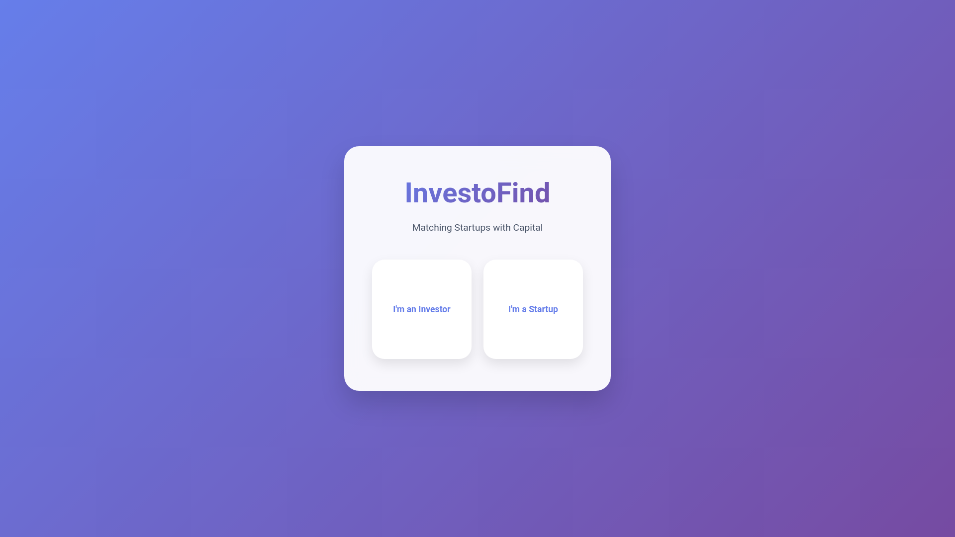 website screenshot of https://investofind.ai/
