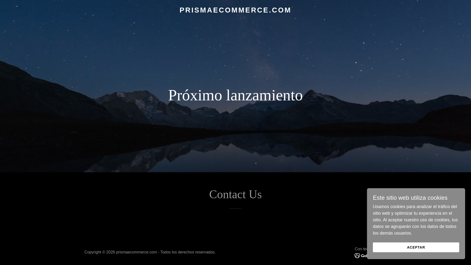 website screenshot of https://prismaecommerce.com/