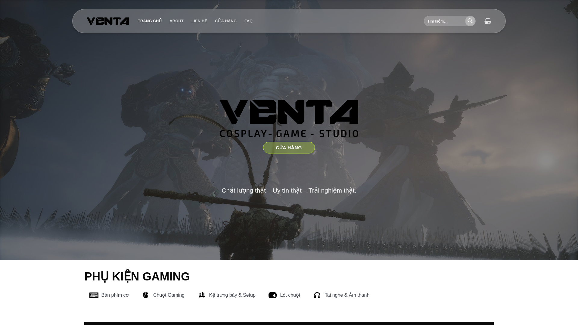website screenshot of https://venta.info.vn