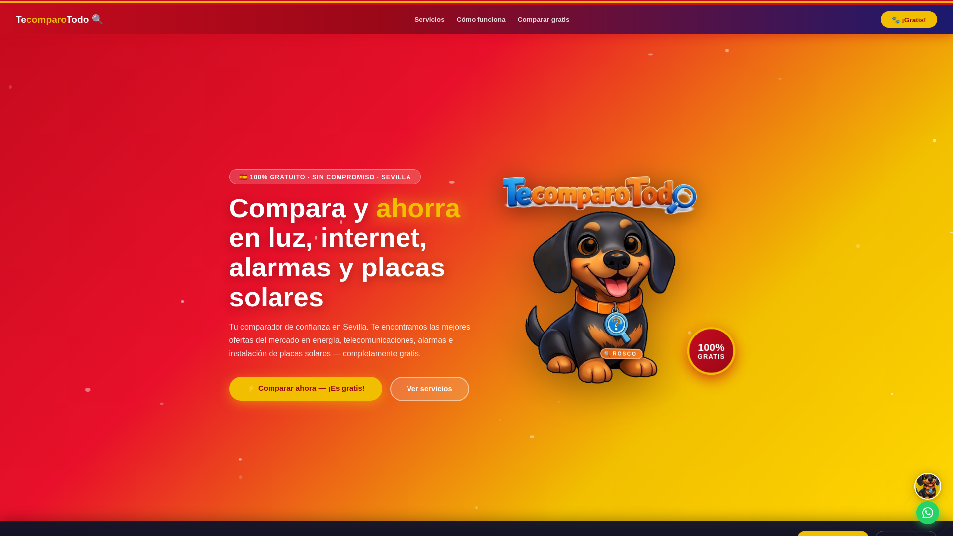 website screenshot of https://tecomparotodo.com