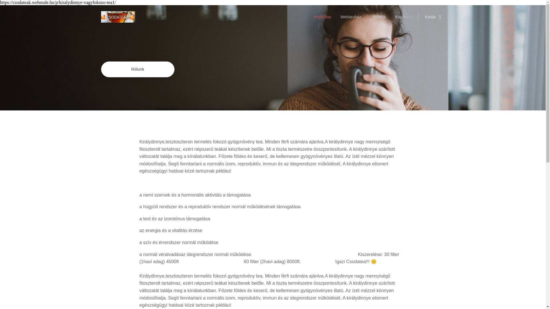 website screenshot of https://csodateak.hu/