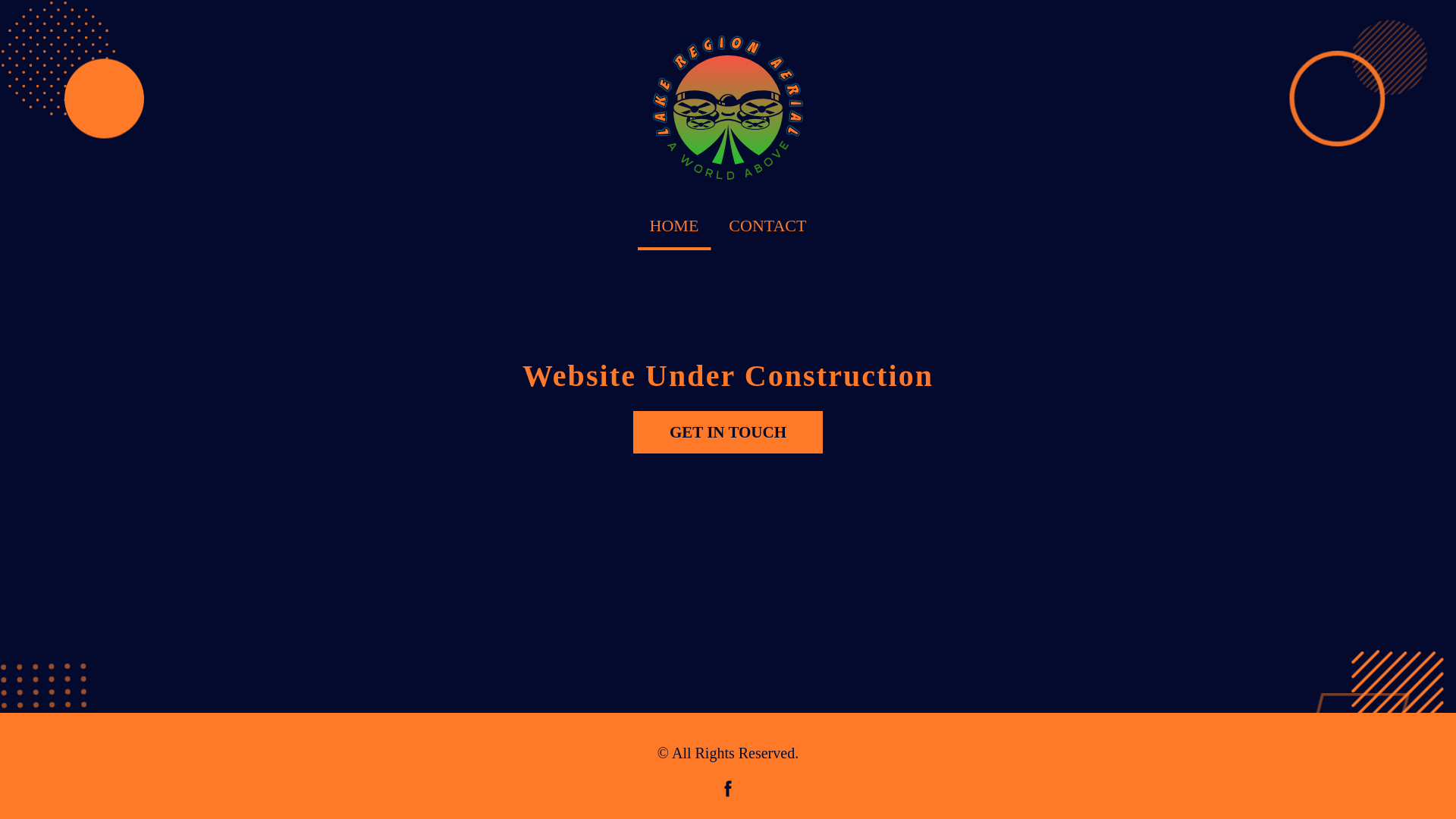 website screenshot of https://lakeregionaerial.com/