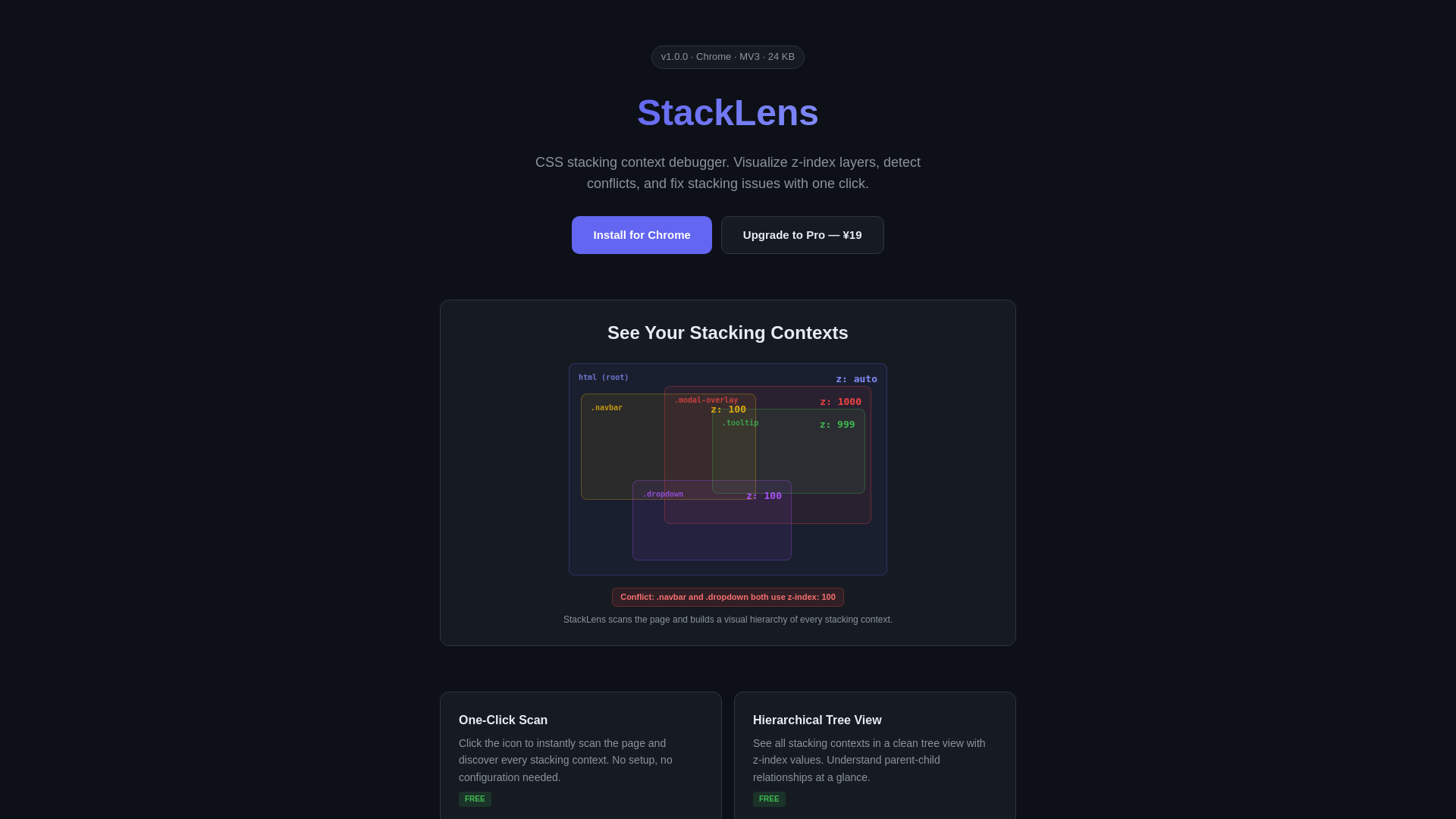 website screenshot of https://stacklens.pages.dev/
