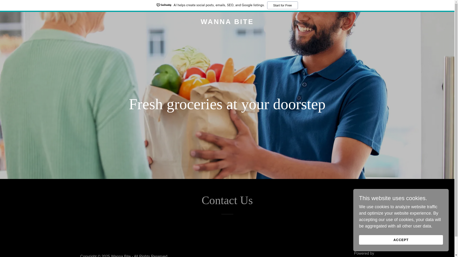 website screenshot of https://wannabite.store/