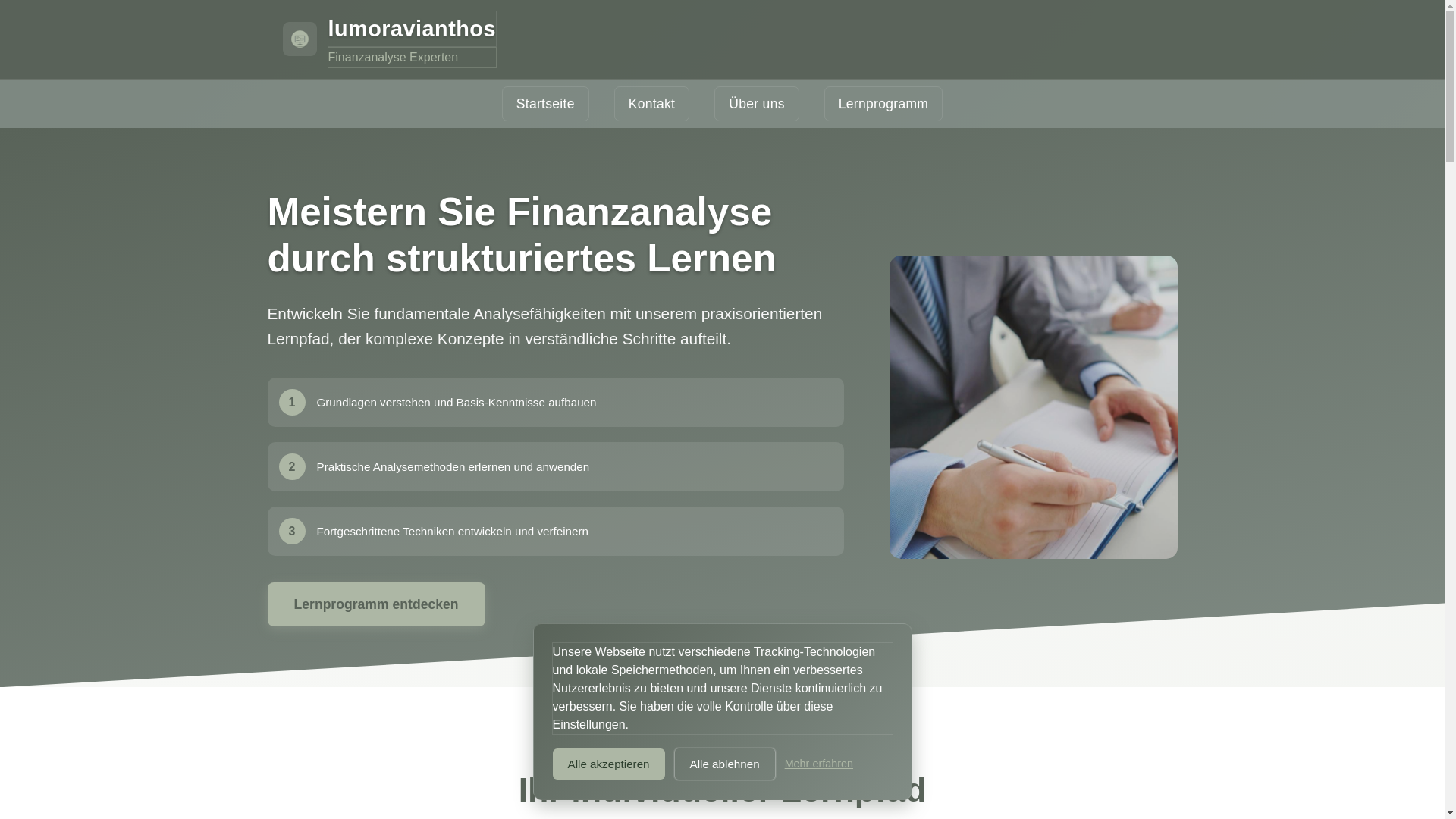 website screenshot of https://lumoravianthos.com/