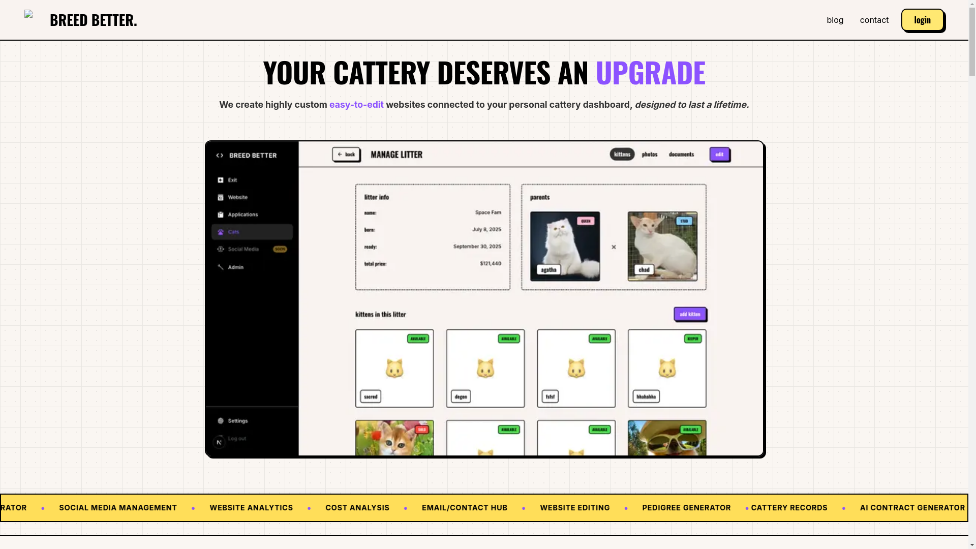 website screenshot of https://breedbetter.org/
