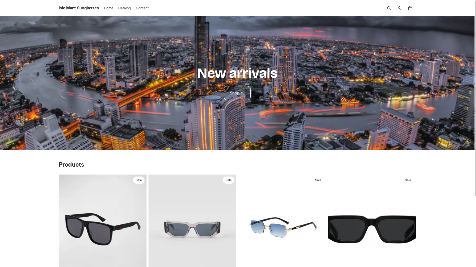 website screenshot of https://islemare.store/