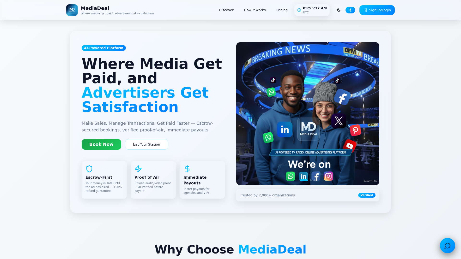 website screenshot of https://media-deal-frontend.pages.dev/