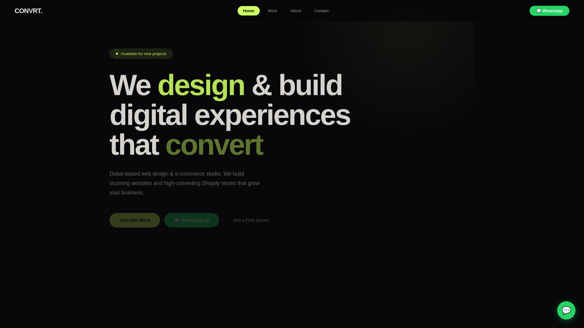 website screenshot of https://convrtstudio.net