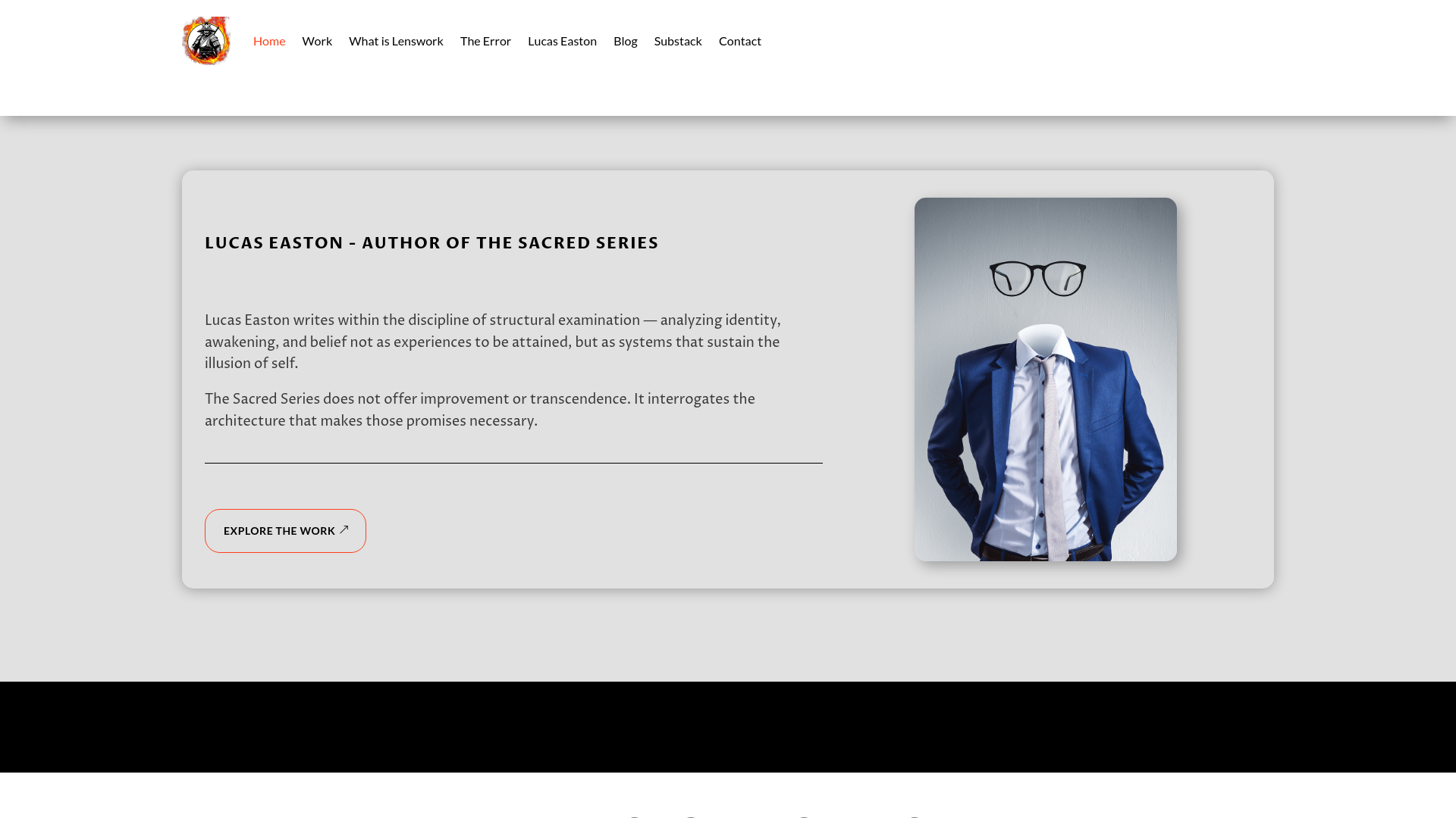 website screenshot of https://lucaseaston.com/