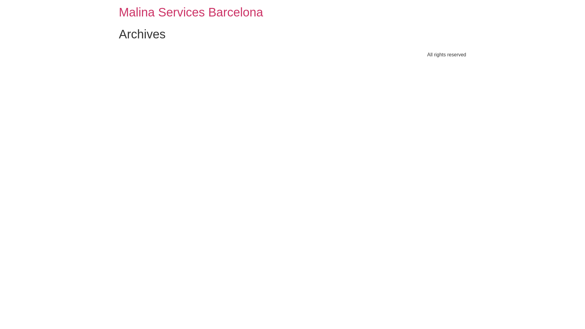 website screenshot of https://malinaservicesbarcelona.com