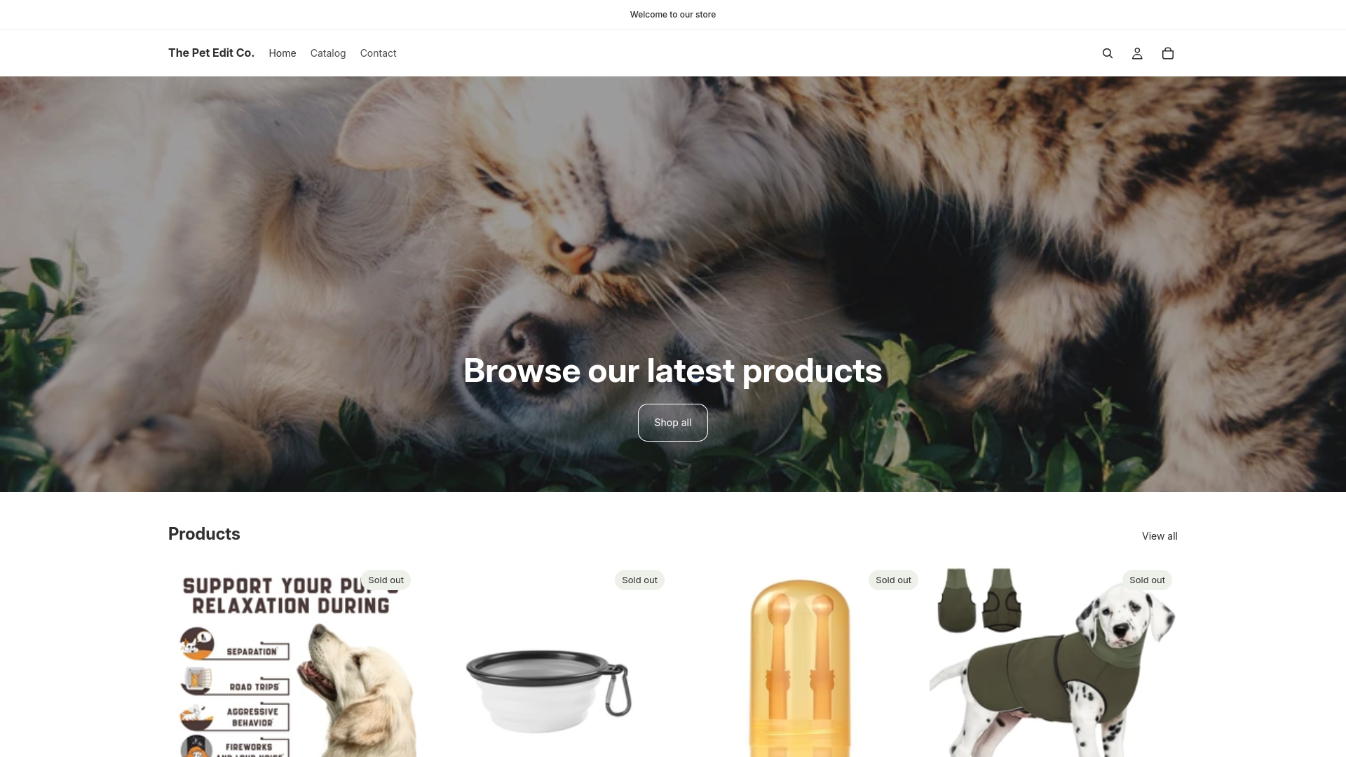 website screenshot of https://thepeteditco.com/