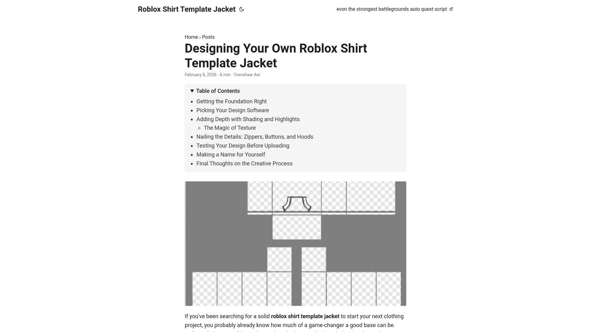website screenshot of https://roblox-shirt-template-jacket.pages.dev/