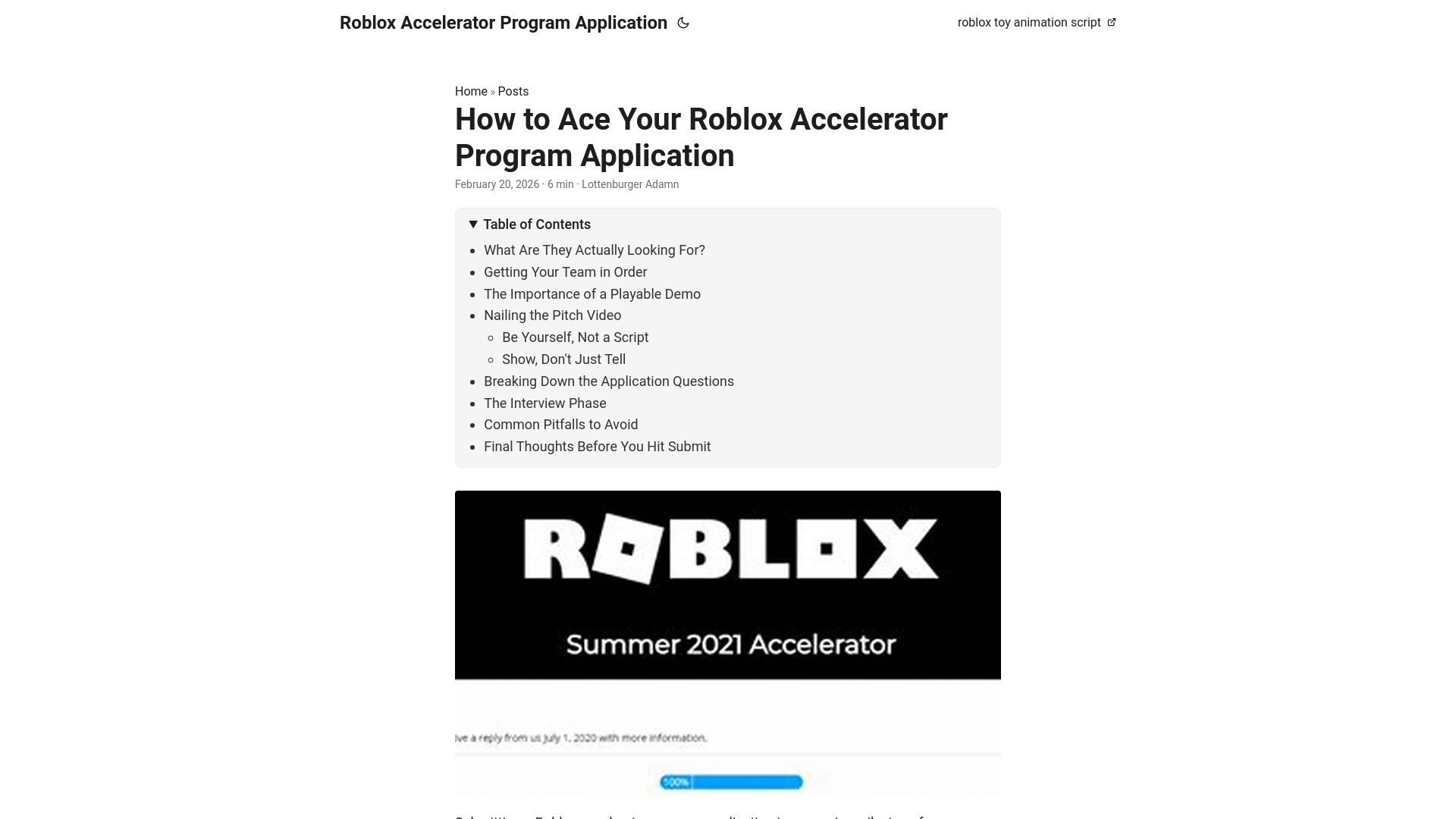 website screenshot of https://roblox-accelerator-program-application.pages.dev/