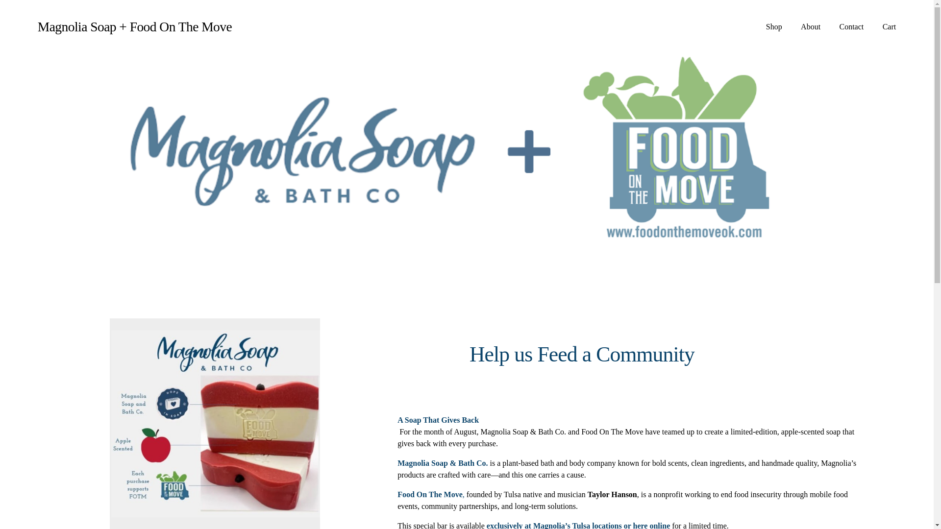 website screenshot of https://magnoliasoapfoodonthemove.com/