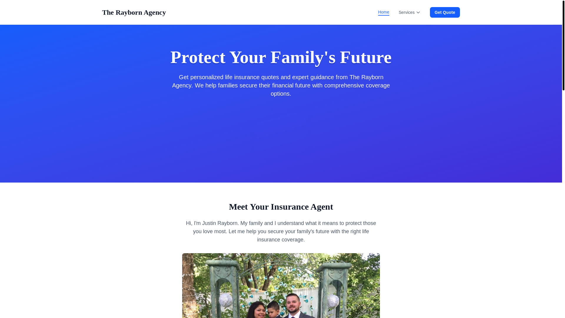 website screenshot of https://rayborninsuranceagency.com/