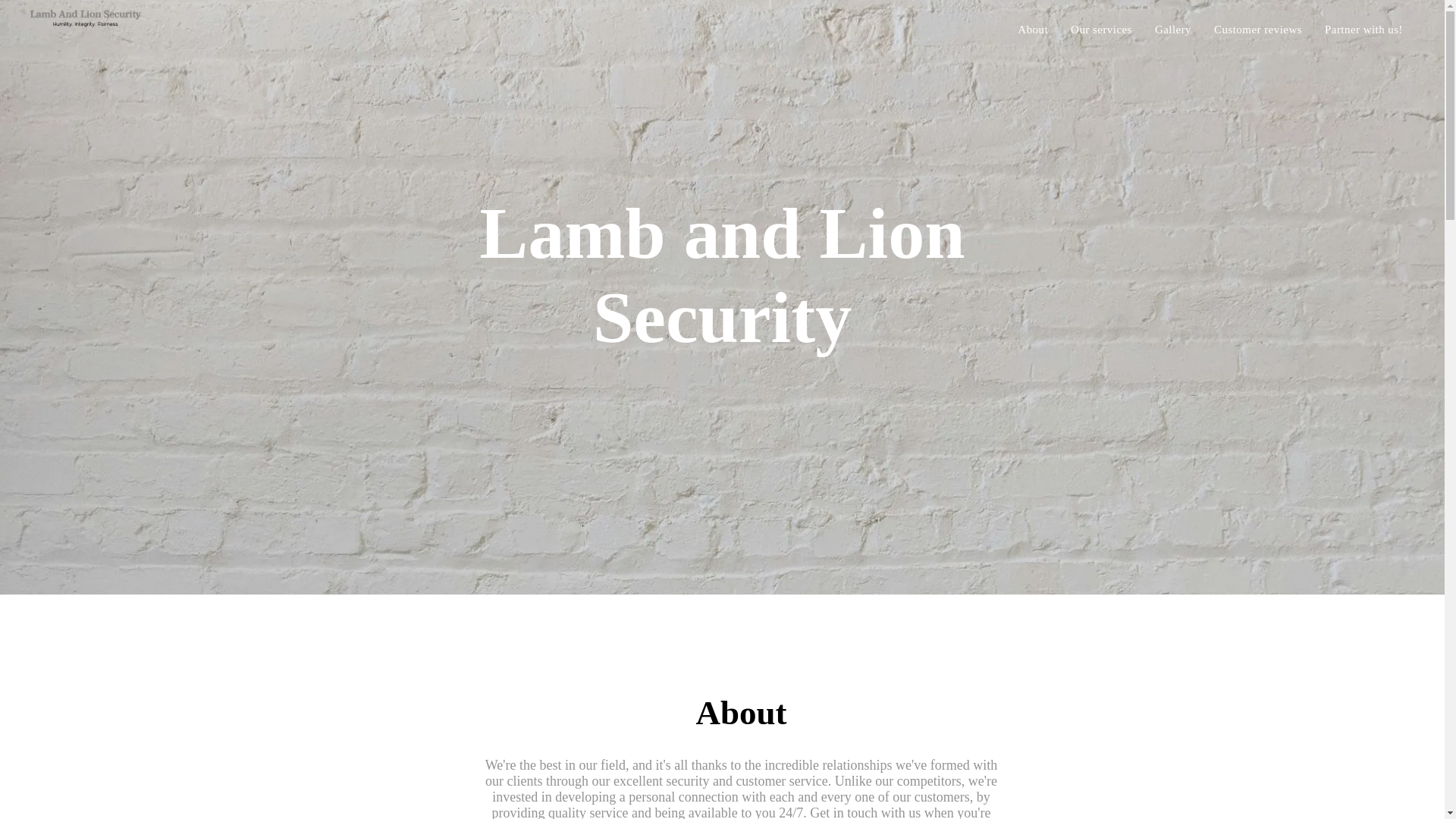 website screenshot of https://lamblionsecurity.com/