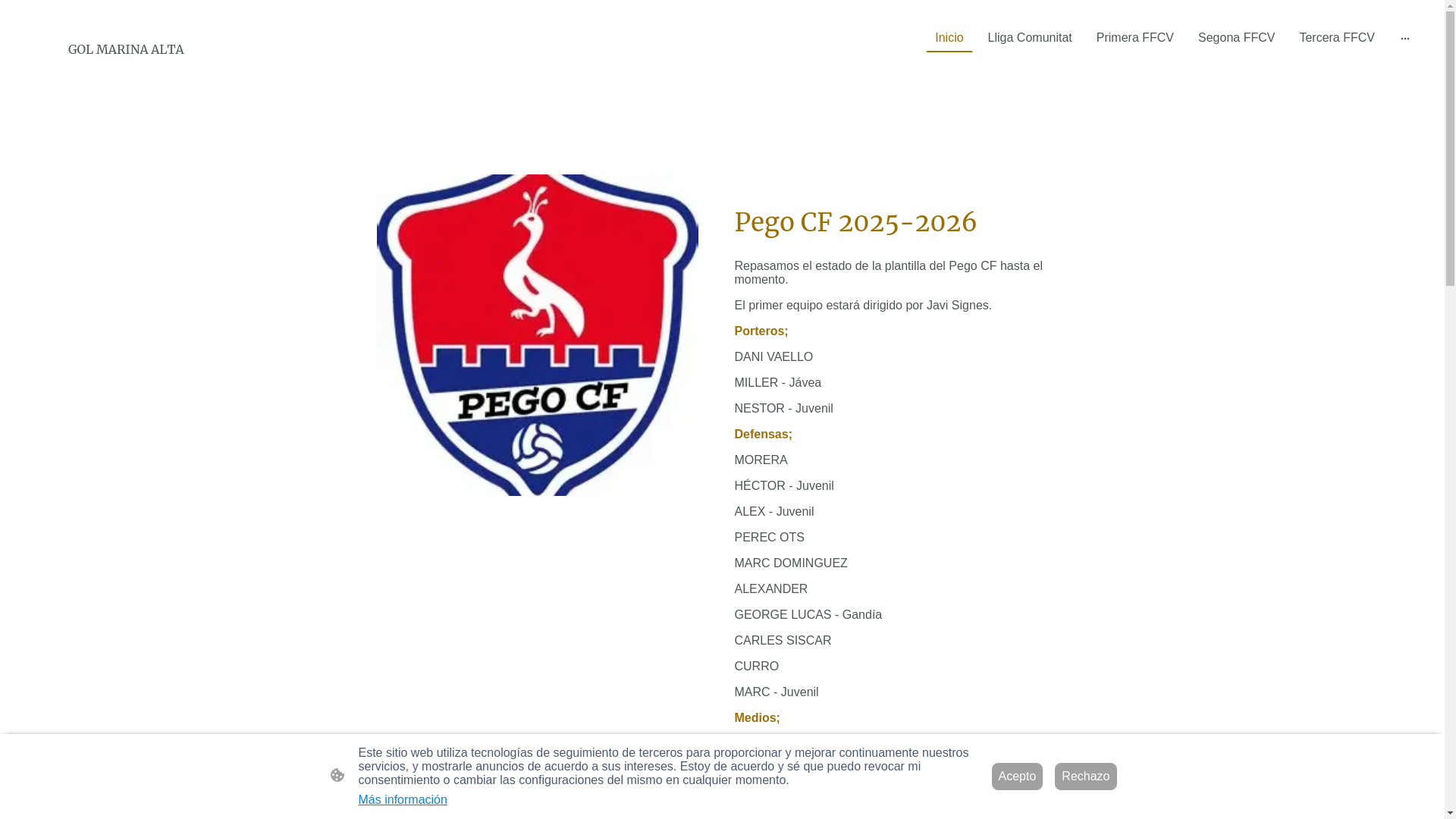 website screenshot of https://golmarinaalta.es/