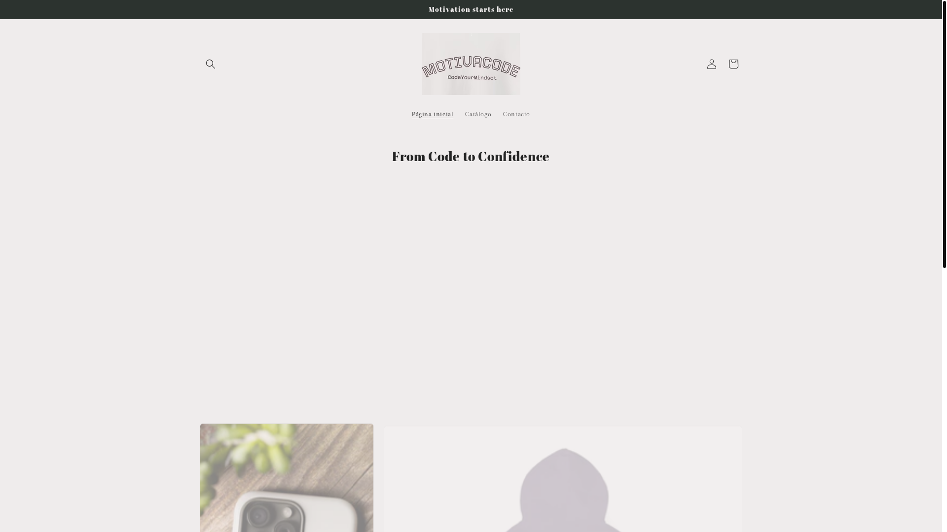 website screenshot of https://motivacode.com/